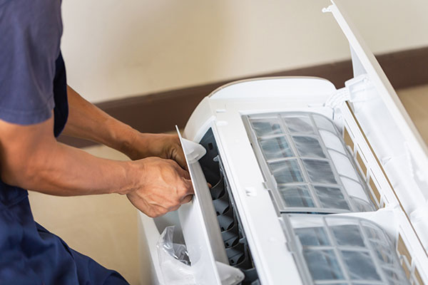 Air Conditioner Being Repaired on the Gold Coast