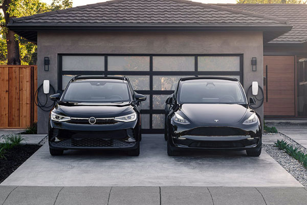 Electric Vehicles Parked Outside Gold Coast Home